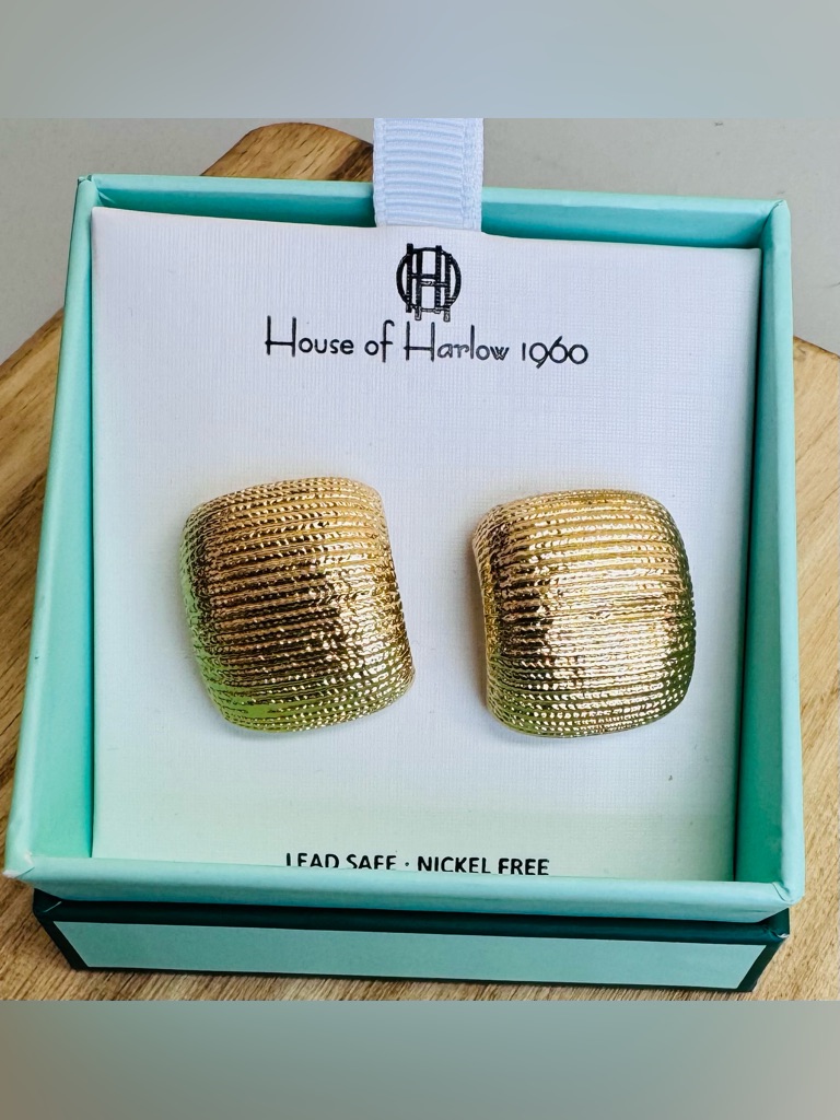 Textured Gold Earrings 25$